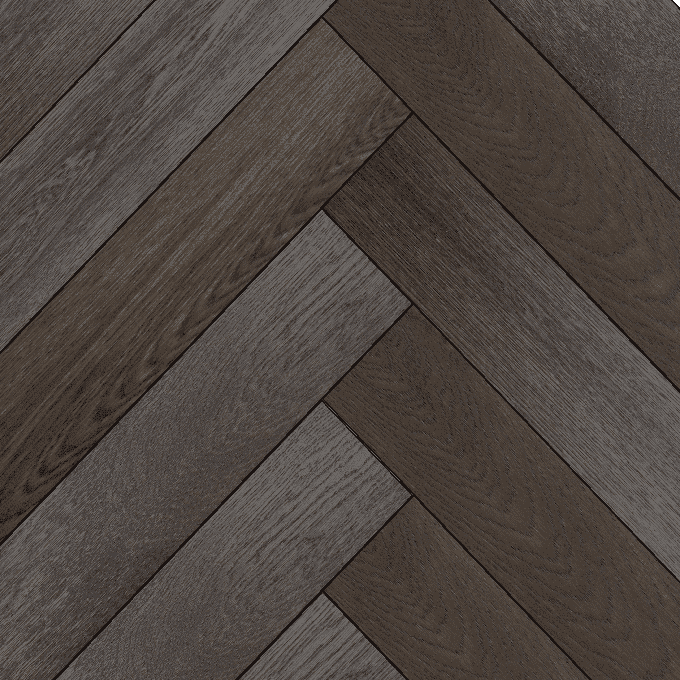 Английская (Венгерская) елка Kraft Parkett PREMIUM HERRINGBONE 120mm 600/700x120x14 мм Дуб 32 Натур, упаковка 1.0 м
